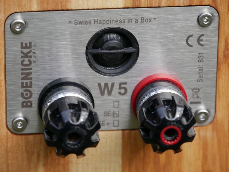 Boenicke W5SE Hochtoener und Lautsprecheranschluss