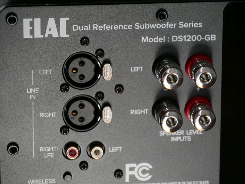 ELAC Sub DS 1200 4 Anschlussarten