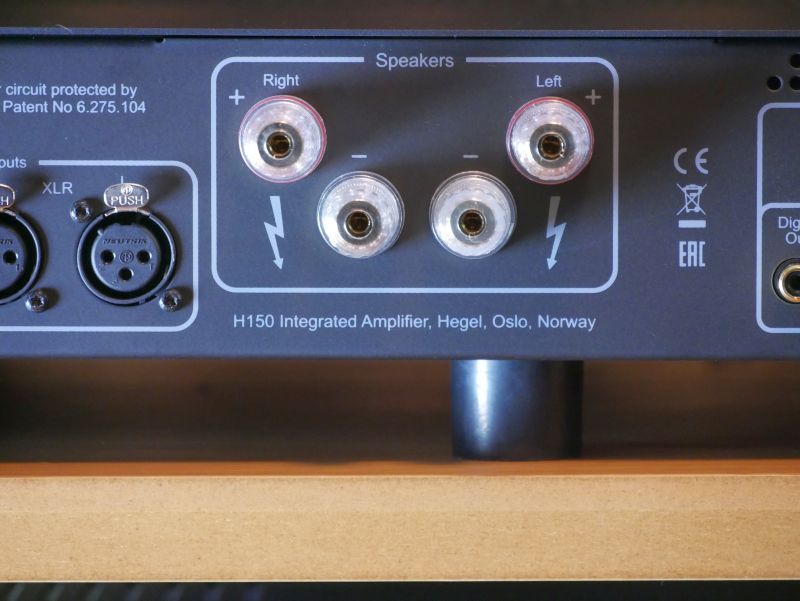 Hegel H 150 Lautsprecheranschluss